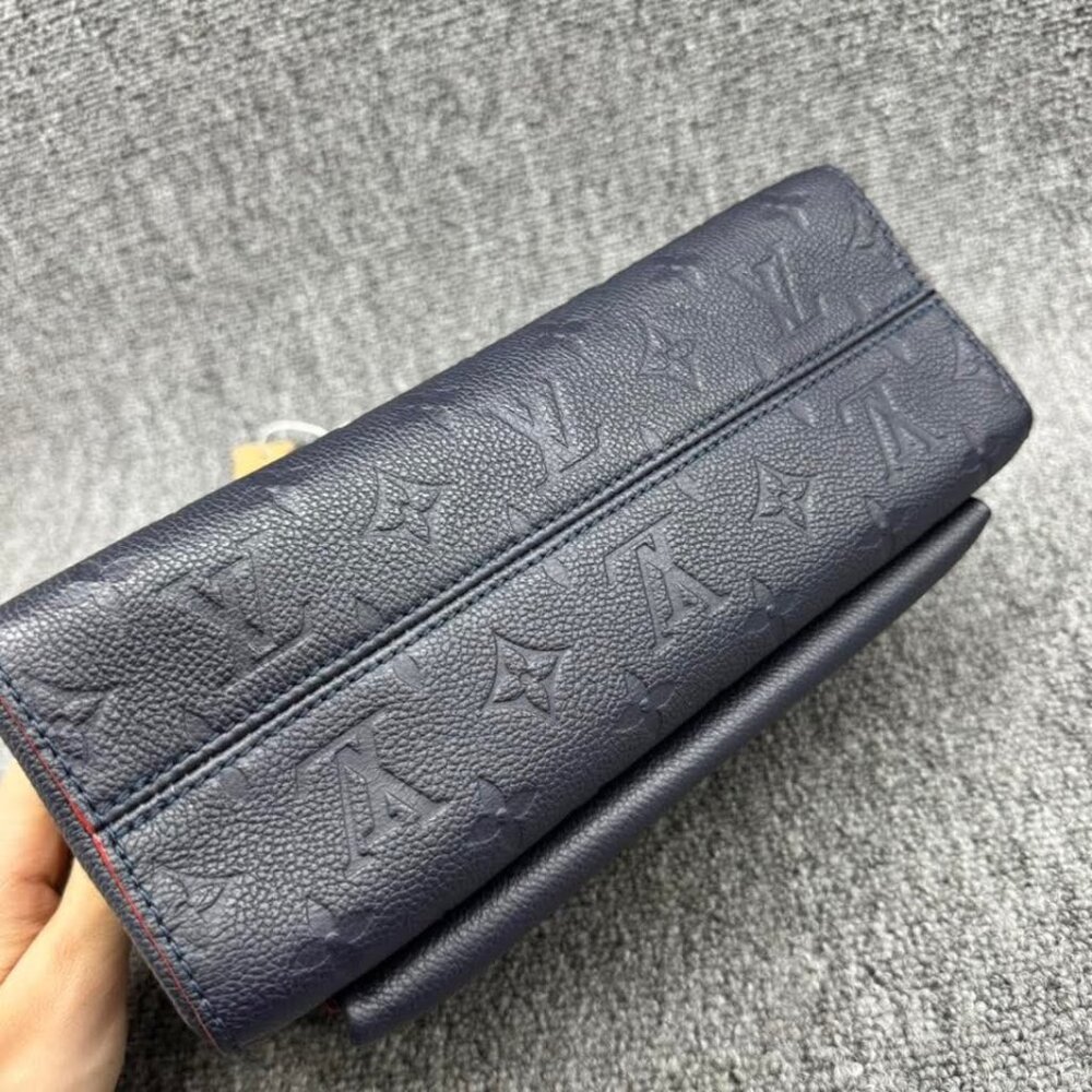 Louis Vuitton Vavin Navy Monogram Leather Shoulder Bag 1350-062825 - Picture 5 of 15